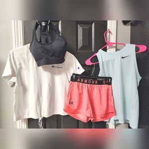 NIKE, CHAMPION, UNDER ARMOUR BUNDLE SIZE SMALL